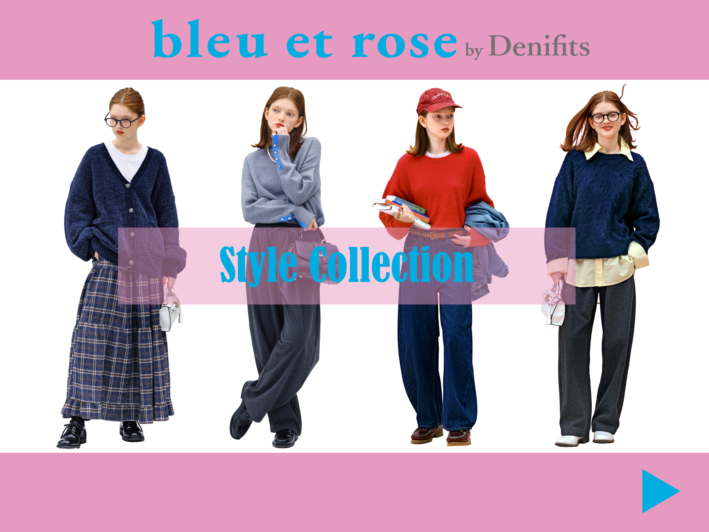 bleu et rose
