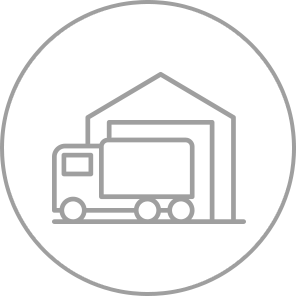 商品センターから店舗への配送も効率化