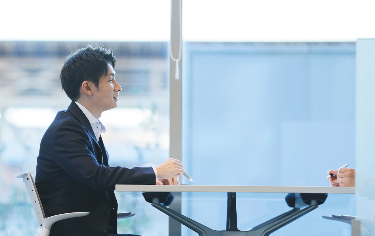 インタビュー風景